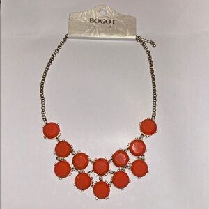 Orange Statement Necklace